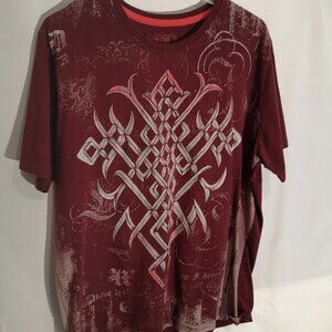 LL Cool J Men's Size Large Burgundy Short Sleeve T-shirt